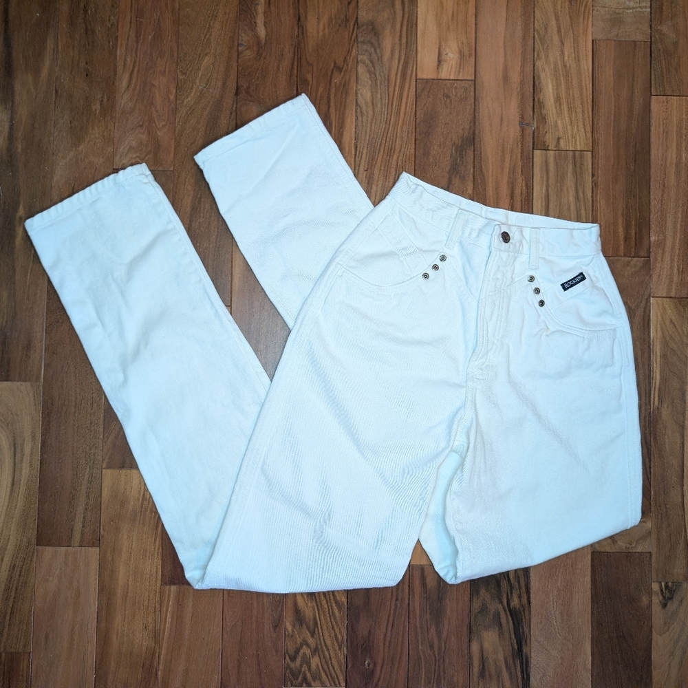 Vintage 90s Rockies Bareback Western High Waist Wedgie Fit Taper Leg Mom Jeans